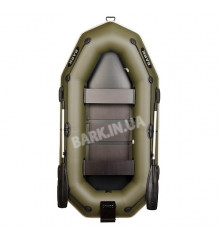 B-260NP Bark inflatable boat, two-seater with outboard transom and fender, rowing