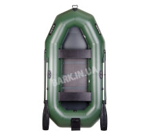 B-270N Bark double inflatable boat with outboard transom, rowing