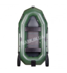B-270N Bark double inflatable boat with outboard transom, rowing