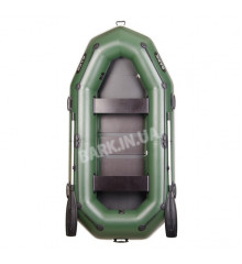 B-280P Bark three-seater inflatable boat with fenders, rowing