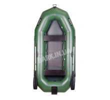 B-300N Bark three-seater inflatable boat with outboard transom, rowing