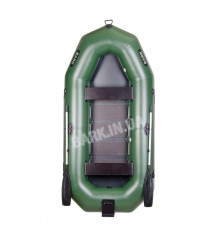 B-300N Bark three-seater inflatable boat with outboard transom, rowing