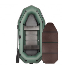 Inflatable boat PVC Bark B-280PD rowing, three-seater with slan-book