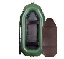 Inflatable boat PVC Bark B-300 rowing, three-seater with a slan-book