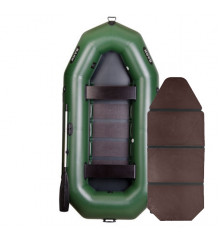 Inflatable boat PVC Bark B-300 rowing, three-seater with a slan-book
