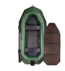 Inflatable boat PVC Bark B-300NP rowing, three-seater with slan-book
