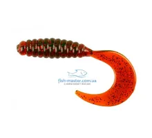 Silicone Manns Twister 037 M-037 RFMO red glitter motor oil 55mm 20pcs / pack