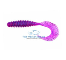 Silicone Manns Twister 040 M-040 EG lilac with blue glitter 100mm 20pcs / pack