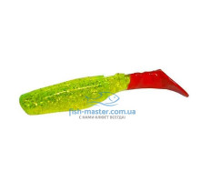 Silicone Manns Predator 3 M-066 RT MFCH red tail, light green transparent with glitter 80mm