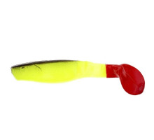 Silicone Manns Predator 3 M-066 RT / BB FCH red tail, black back, light green 80mm