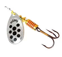 Spoon spinner Mepps Aglia Decoree No. 2 silver/black dots 4.5g