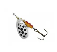Spoon spinner Mepps Comet Decoree No. 1 silver/black dots 3.5g