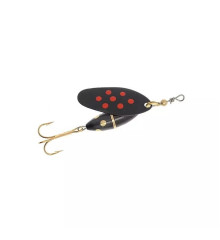 Spinner Myran Panter 53mm 3g #Black - Red Dots