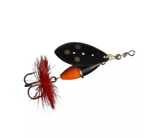Spinner Myran Wipp 85mm 20g #Black - Orange/Black
