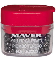 Set of sinkers Maver Pallini Supercalibrati Teneri No. 7/0 (1.385g)