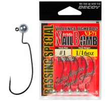 Jig head Decoy Nail Bomb VJ-71 # 1/0 1.8g 5pcs / pack