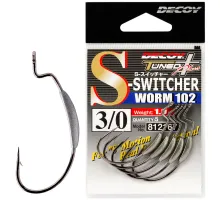 Decoy Worm 102 S-Switcher 3/0 Hook, 5pcs