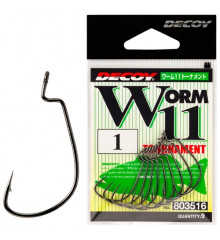 Decoy Worm 11 Tournament 1 Hook, 9pcs
