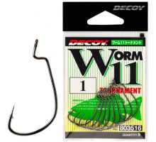 Decoy Worm 11 Tournament 1/0 Hook, 9pcs