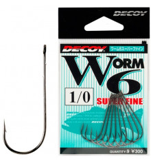 Decoy Worm 6 Super Fine 2/0 Hook, 9pcs