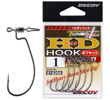 Гачок Decoy Worm117 HD Hook Offset #1/0 (5 шт/уп)