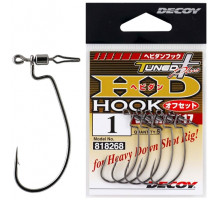 Decoy Worm117 HD Hook offset 1/0 5pcs