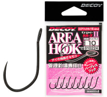 Decoy Area Hook II Mat Black # 14, 8pcs.