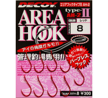 Крючок Decoy Area Hook II Red #12, 8шт.
