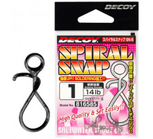 Застежка Decoy Spiral Snap 2, 18lb, 6 шт