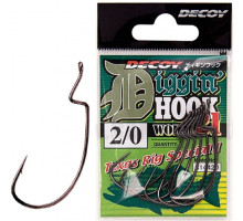 Decoy Worm 21 Digging Hook 2/0, 7pcs