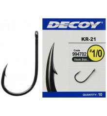 Decoy Hook KR-21 Black Nickeled # 6, 12 pcs.