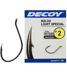 Крючок Decoy KR-24 Light Special #2, 10 шт.
