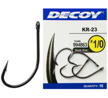 Гачок Decoy KR-23 Black Nickeled #5 (12 шт/уп)