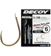 Крючок Decoy K-108 Katana #6, 12шт