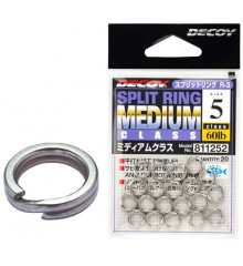 Кольцо заводное Decoy Split Ring 5, 60lb, 20 шт.