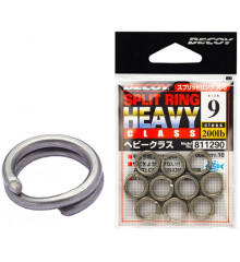 Кольцо заводное Decoy Split Ring 8, 150lb, 10 шт.