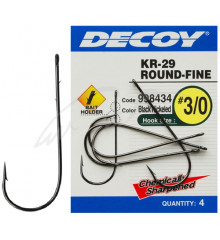 Decoy Hook KR-29 WORM ROUND-FINE # 1, 5 pcs.