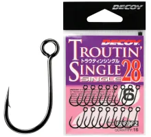 Decoy Single Hook 28 Troutin Single 8, 16 pcs