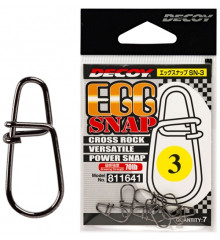 Застежка Decoy SN-3 Egg Snap 2, 60lb, 7 шт