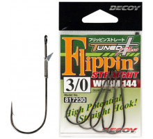 Decoy Worm 144 Flippin Straight 3/0 Hook, 4 pcs