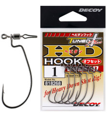 Крючок Decoy Worm117 HD Hook offset #1 5шт