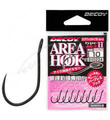 Крючок Decoy Area Hook II Mat Black #8 black, 8шт.