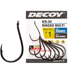 Крючок Decoy KR-30 RINGED MULTI #4, 8 шт.