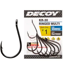 Крючок Decoy KR-30 RINGED MULTI #2, 7 шт