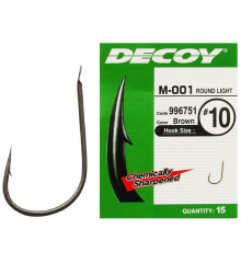 Крючок Decoy M-001 Round light 16, 15 шт.