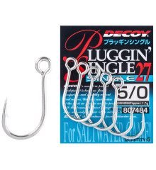 Крючок Decoy Single27 Pluggin single 3/0, 7шт