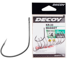 Крючок Decoy KR-33 Maggot #10 14шт/уп
