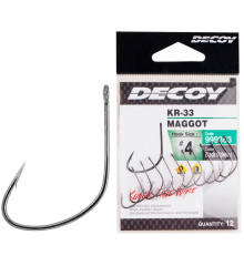 Крючок Decoy KR-33 Maggot #10 14шт/уп