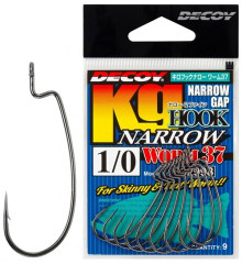 Hook Decoy Worm37 Kg Hook Narrow #1/0 (9 pcs/pack)