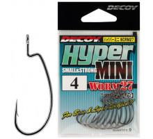 Hook Decoy Worm27 Hyper Mini #2 (9 pcs/pack)
